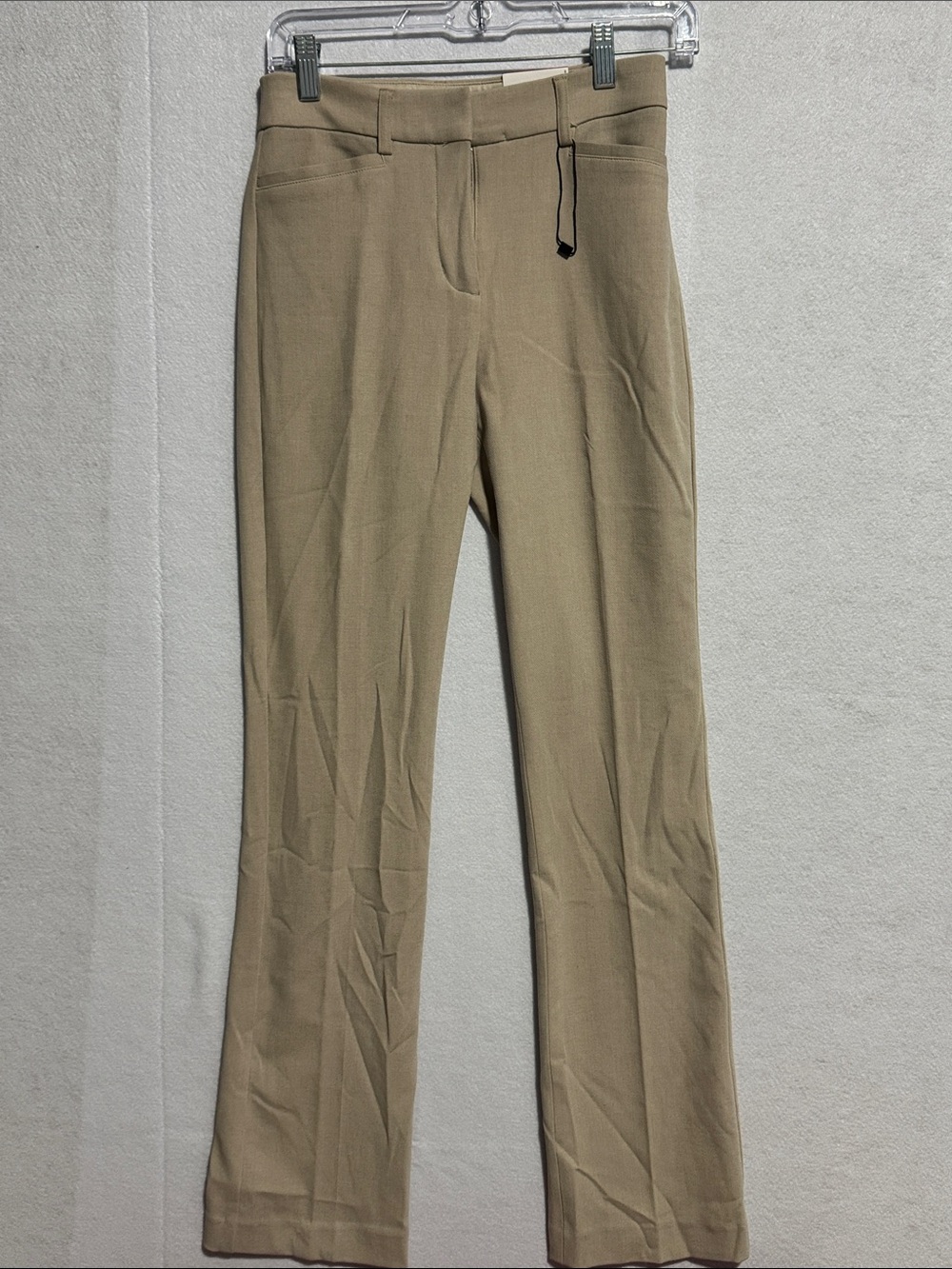 Express Columnist Barely Boot Pants in Taupe Beige